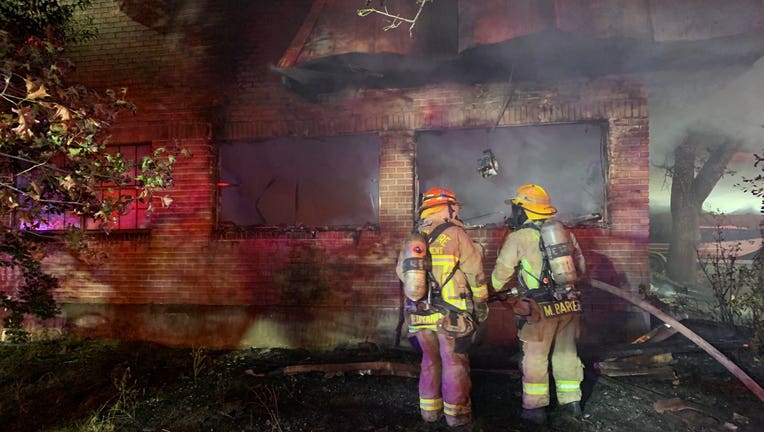 One person was living in the unit where the fire was, they were treated for minor injuries. A firefighter was also treated for minor injuries.