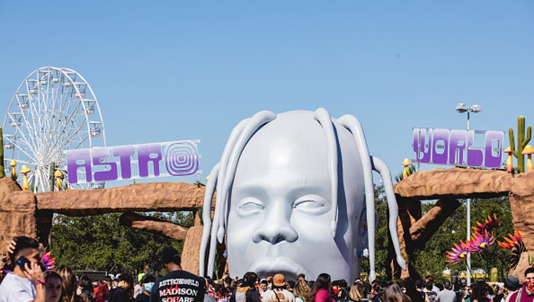 HOUSTON, TEXAS - NOVEMBER 05: General view of atmosphere during the third annual Astroworld Festival at NRG Park on November 05, 2021 in Houston, Texas. (Photo by Rick Kern/Getty Images)