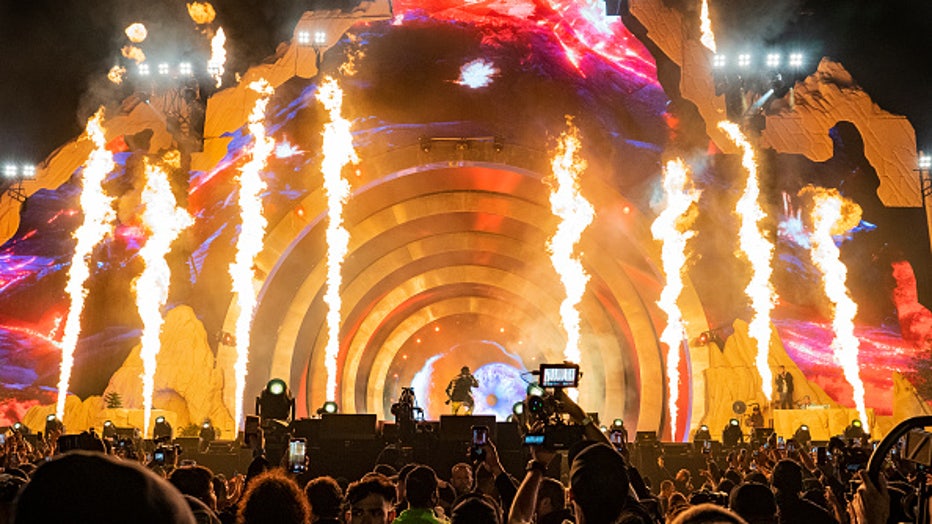 HOUSTON, TEXAS - NOVEMBER 05: Travis Scott performs during 2021 Astroworld Festival at NRG Park on November 05, 2021 in Houston, Texas. (Photo by Erika Goldring/WireImage)