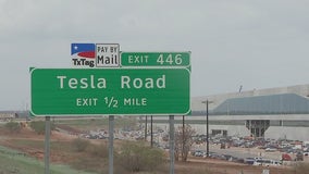 'Tesla Road' signs go up ahead of hearings to discuss name change