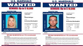 US Marshals post $10K reward for info leading to arrest of Jennifer and James Crumbley