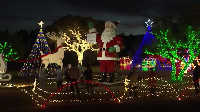 Maywald family decorates yard to raise money for Make a Wish