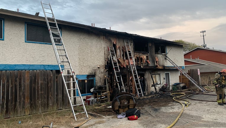 According to the fire department, the fire happened at a two-story fourplex in the 7200 block of Creekside Drive in North Austin on Sunday, December 19.