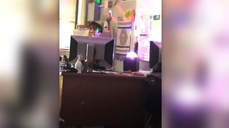 A substitute teacher in Texas was suspended after he spent class time belting out Toxic by Britney Spears on a karaoke machine he brought in.