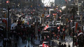 Canadian truckers, thousands of others protest vaccine mandate in Ottawa