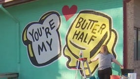 Iconic Austin 'You're My Butter Half' mural restored after defacing