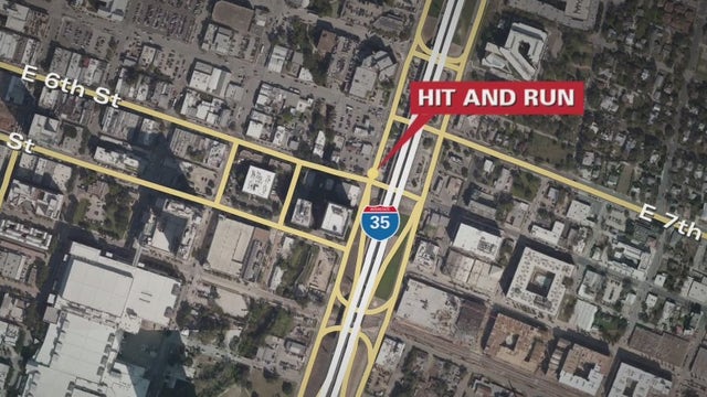 Hit-and-run crash near downtown Austin leaves 3 injured