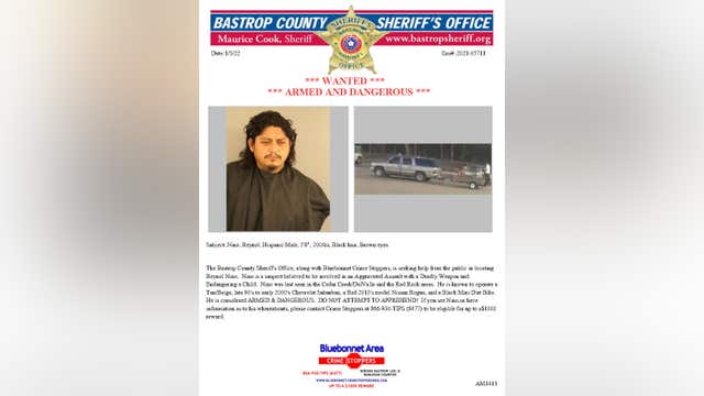 Search for armed and dangerous suspect in Bastrop County