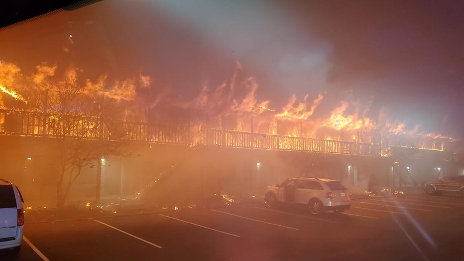 When first responders arrived, they reportedly found the building engulfed in flames with people trapped inside. Over 30 residents have been displaced due to the fire.