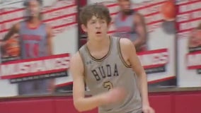 Buda Johnson plays Rouse in 5A high school boy's basketball playoffs