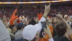 Big 12 fines Texas $25,000 for court storming after Kansas win