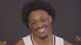 Texas State men's basketball senior guard Shelby Adams gets married