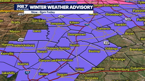 Winter weather advisory extended until 6 pm in Central Texas