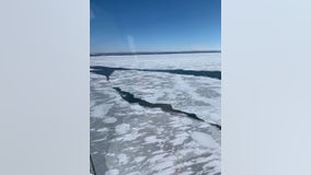 Coast Guard: 18 rescued after being trapped on ice sheet in Lake Erie