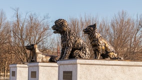 Statues of presidential dogs unveiled at Lincoln Memorial