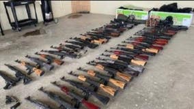 Texas woman allegedly busted at US-Mexico border with 44 rifles, disassembled machine gun in trampoline box