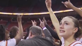 Texas Longhorns women's basketball team takes on Iowa State Cyclones