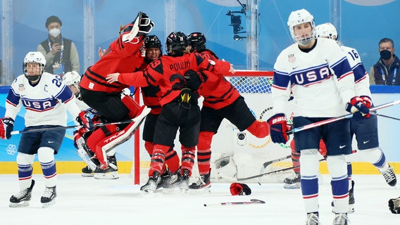 Poulin leads Canada women to Olympic gold in 3-2 win over US
