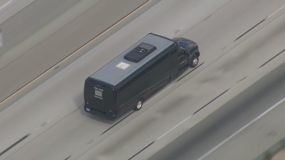 Police chase stolen party bus across Southern California
