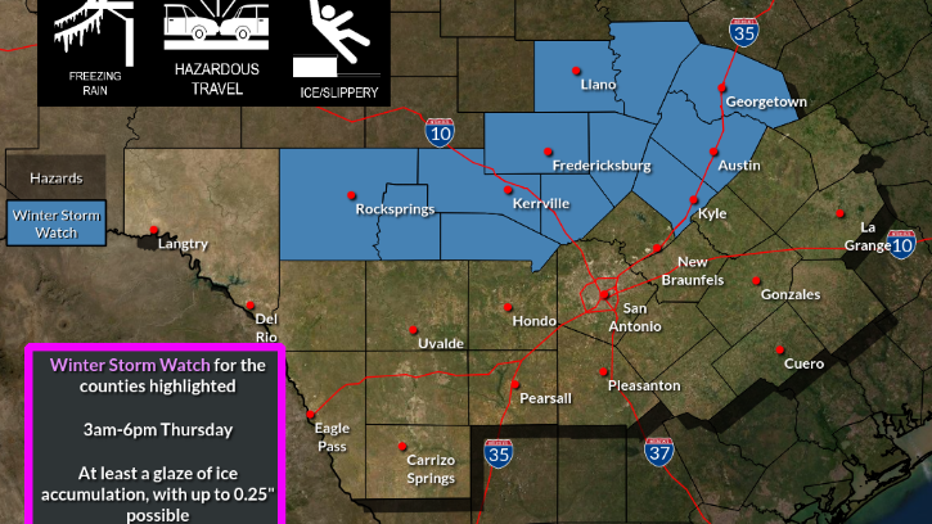 A Winter Storm Watch has been issued for this region.