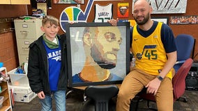 Sixth-grader builds Lego replica of teacher for appreciation week