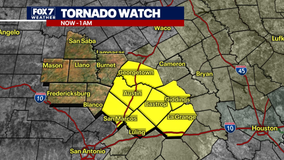 Tornado watch issued for several Central Texas counties