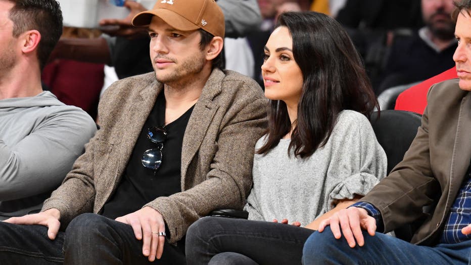 824064f5-Celebrities At The Los Angeles Lakers Game