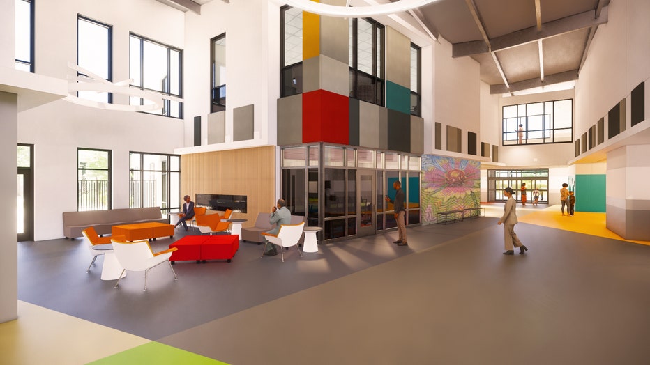 The newly modernized facility is thoughtfully designed to support individually tailored programs for its students and to create a welcoming, empowering, and community-focused school.