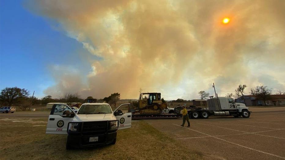 The Texas A&M Forest Service said Sunday afternoon that the Crittenburg Fire in Coryell County was being renamed the Crittenburg Complex, consisting of three wildfires that have burned together. (Texas A&M Forest Service)
