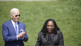 Cheers for Ketanji Brown Jackson as Biden declares 'moment of real change'
