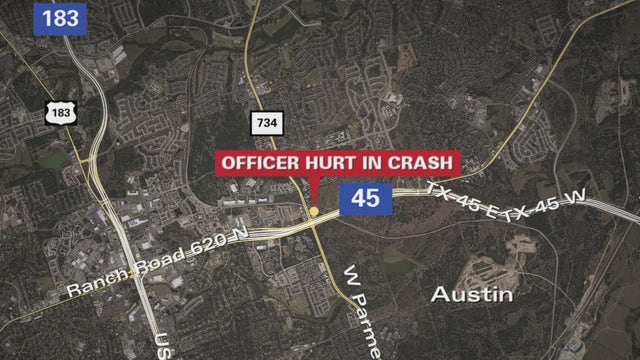 Austin police officer injured in crash, driver arrested for DWI