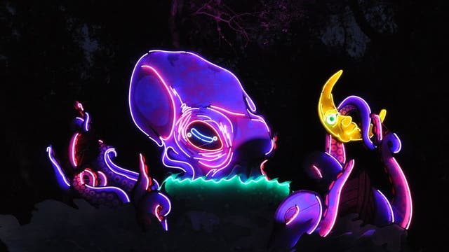 Ion Art transforms Zilker Botanical Garden into immersive neon experience