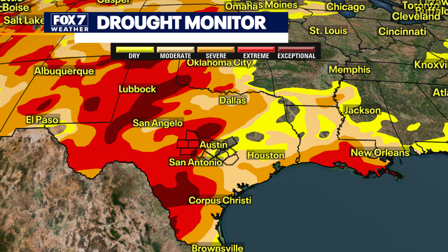 Drought conditions appear to be getting worse in Central Texas