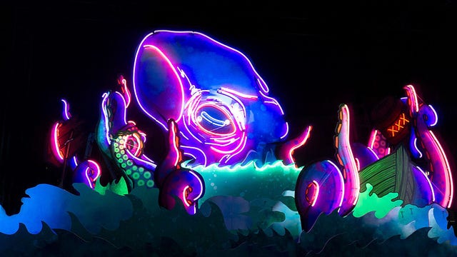 Interactive art experience The Surreal Garden at Zilker Botanical Garden