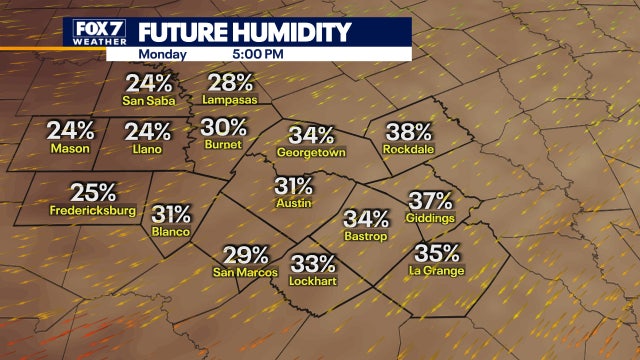 Dry, cooler weather conditions to start week before warming trend