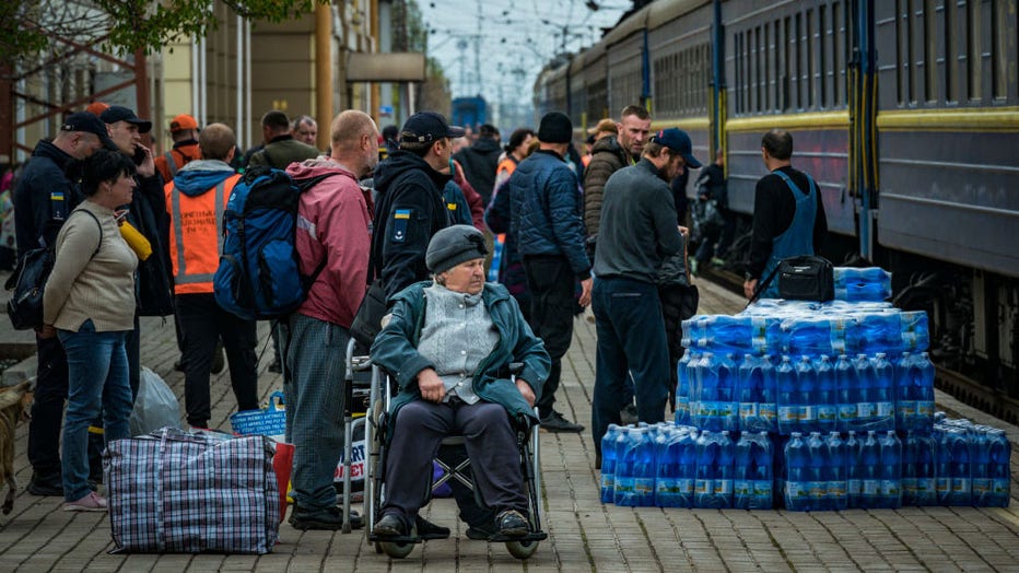 Evacuation Of Civilians From Donbass In Pokrovsk Train Station
