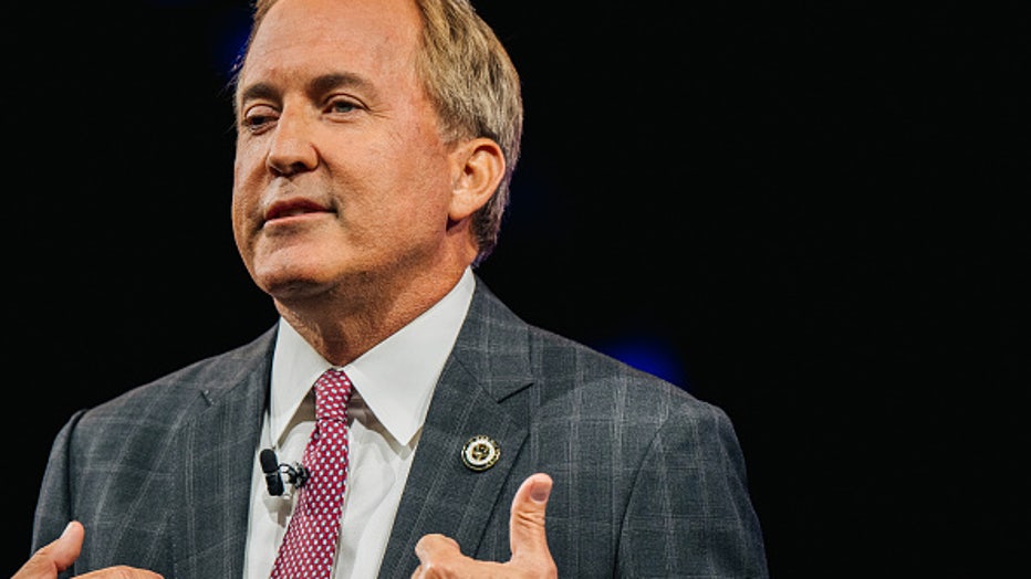 Texas Attorney General Ken Paxton speaks during the Conservative Political Action Conference CPAC held at the Hilton Anatole on July 11, 2021 in Dallas, Texas. CPAC began in 1974, and is a conference that brings together and hosts conservative organizations, activists, and world leaders in discussing current events and future political agendas. (Photo by Brandon Bell/Getty Images)