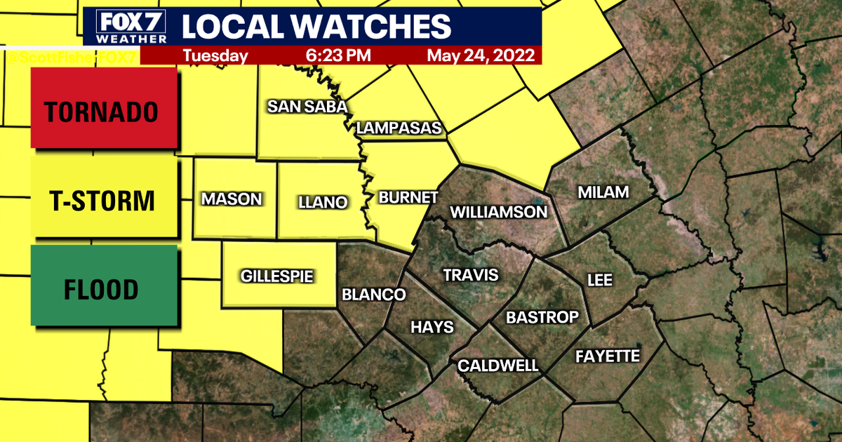 Severe thunderstorm watch issued for Central Texas | FOX 7 Austin