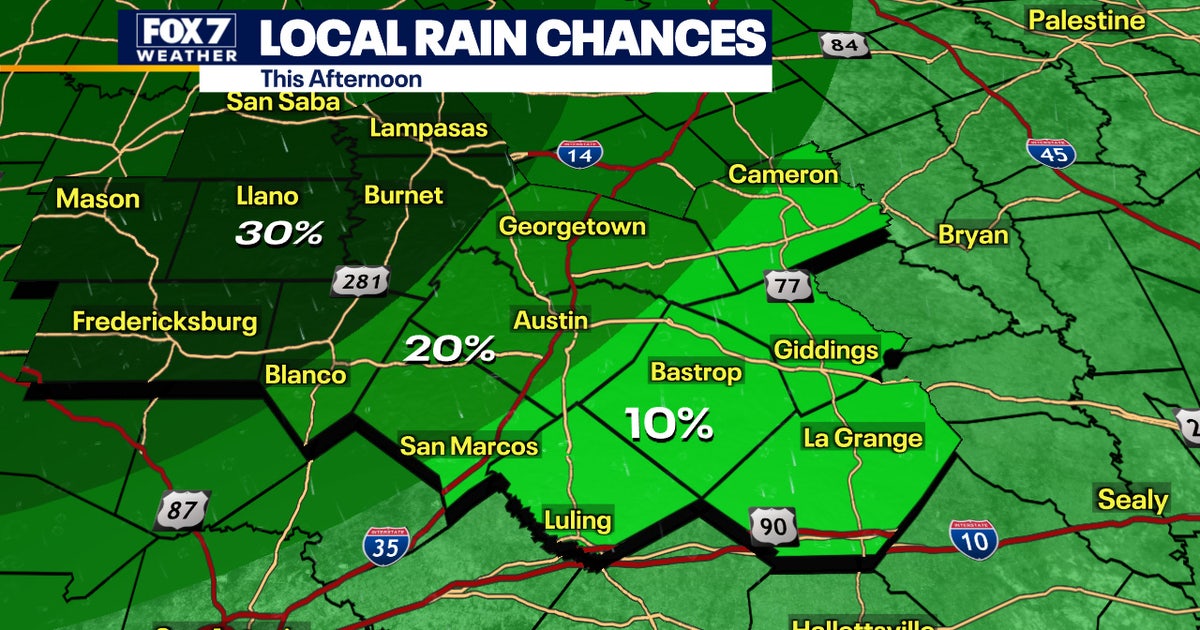 Warming temperatures as rain chances increase | FOX 7 Austin
