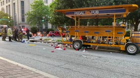 Pedal pub driver charged with DUI in Midtown crash, police say