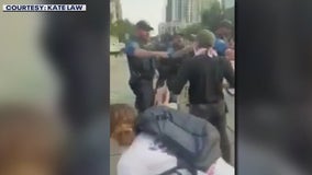 Video shows abortion rallies in Texas getting heated between protesters, police