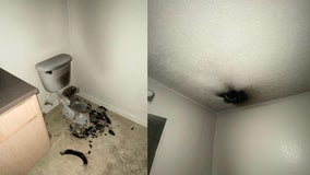 Lightning destroys toilet at Oklahoma apartment, fire department reports