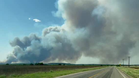 Disaster declared in Texas county as large wildfires continue to rapidly spread