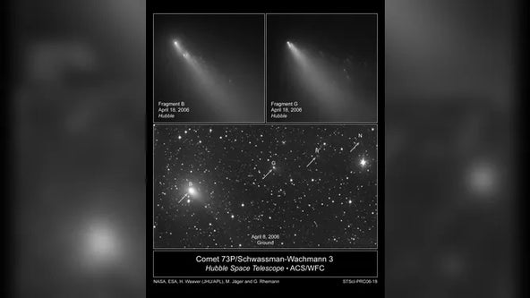 Shattered comet adds layer of mystery to Monday night’s meteor shower