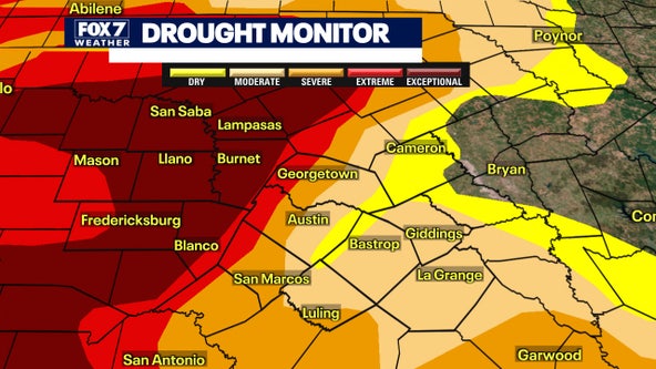 Drought in Central Texas getting worse but forecasted rain will provide relief