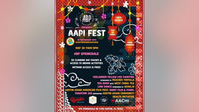 AAPI Heritage Month celebration at Austin Bouldering Project