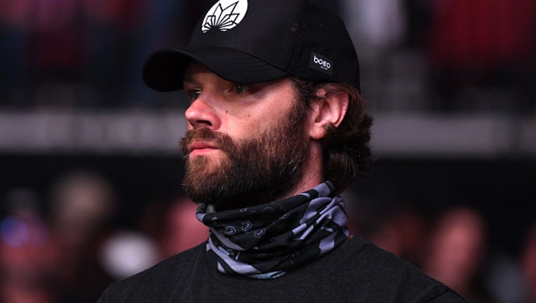 Jared Padalecki is seen in attendance during the UFC 265 event at Toyota Center on August 07, 2021 in Houston, Texas. (Photo by Josh Hedges/Zuffa LLC)