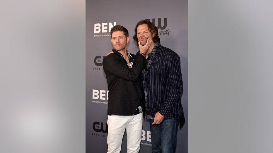 Jensen Ackles (L) and Jared Padalecki attend The CW's Summer 2019 TCA Party sponsored by Branded Entertainment Network at The Beverly Hilton Hotel on August 04, 2019 in Beverly Hills, California. (Photo by Rodin Eckenroth/FilmMagic)