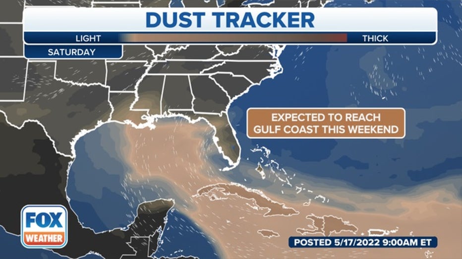 Saharan dust is notorious for creating vibrant sunrises and sunsets and can also contribute to poor air quality (FOX Weather)