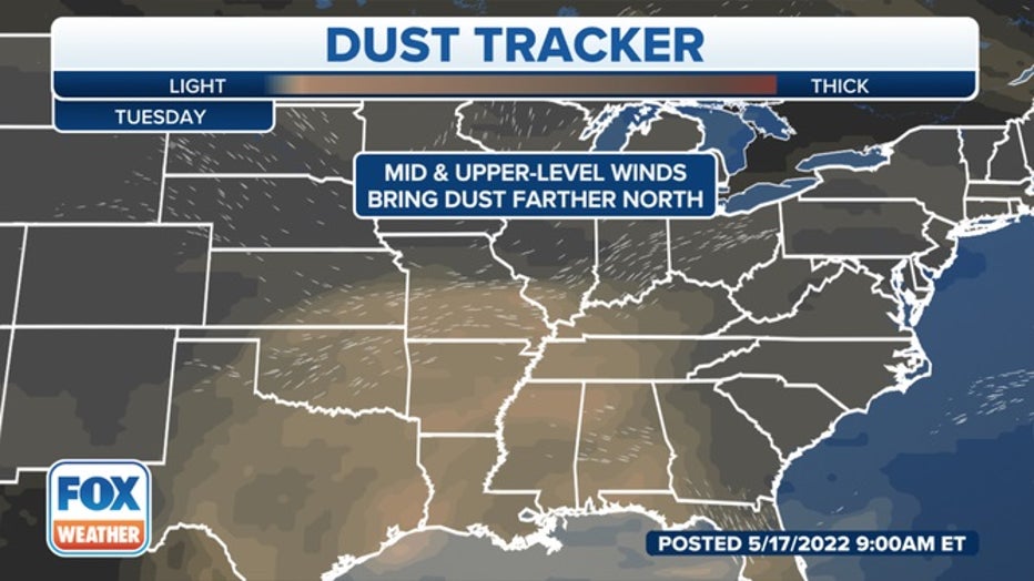 Saharan dust is notorious for creating vibrant sunrises and sunsets and can also contribute to poor air quality (FOX Weather)